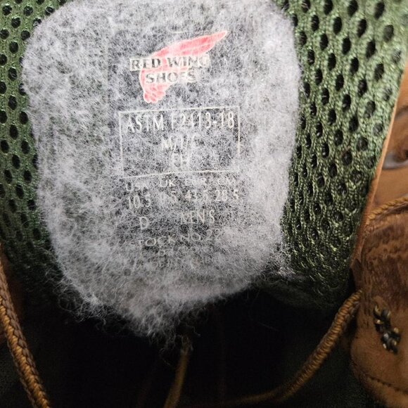 Red Wing Boots Mens 10.5 D Working Brown Leather ASTM F2413-18 Insulated - Picture 13 of 16